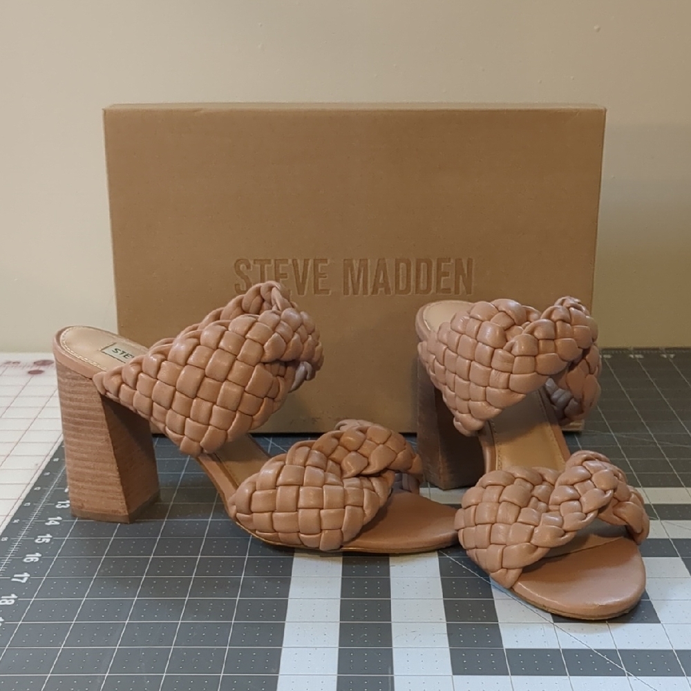 Steve Madden Women's Brown Braided Heels